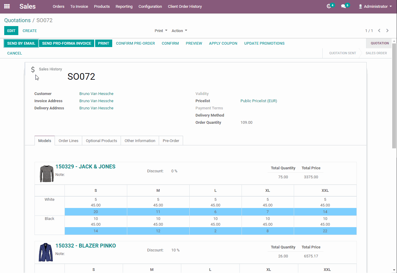 Odoo • Text and Image